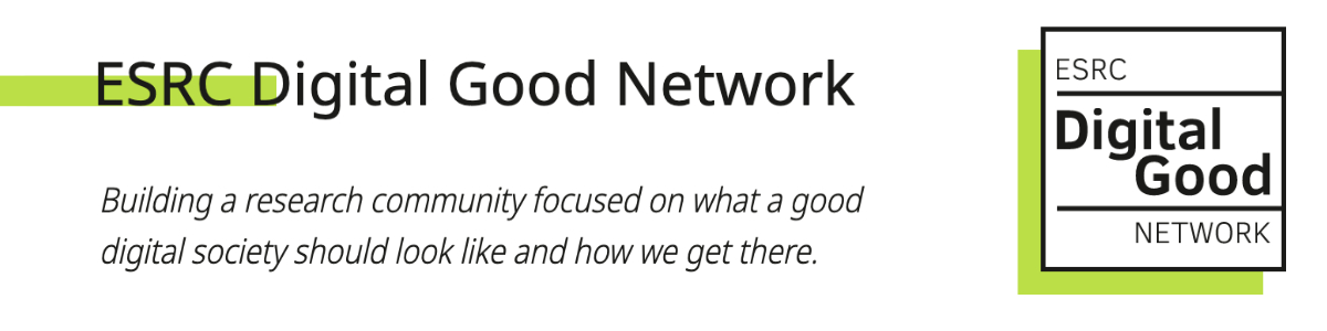 ESRC Digital Good Network logo